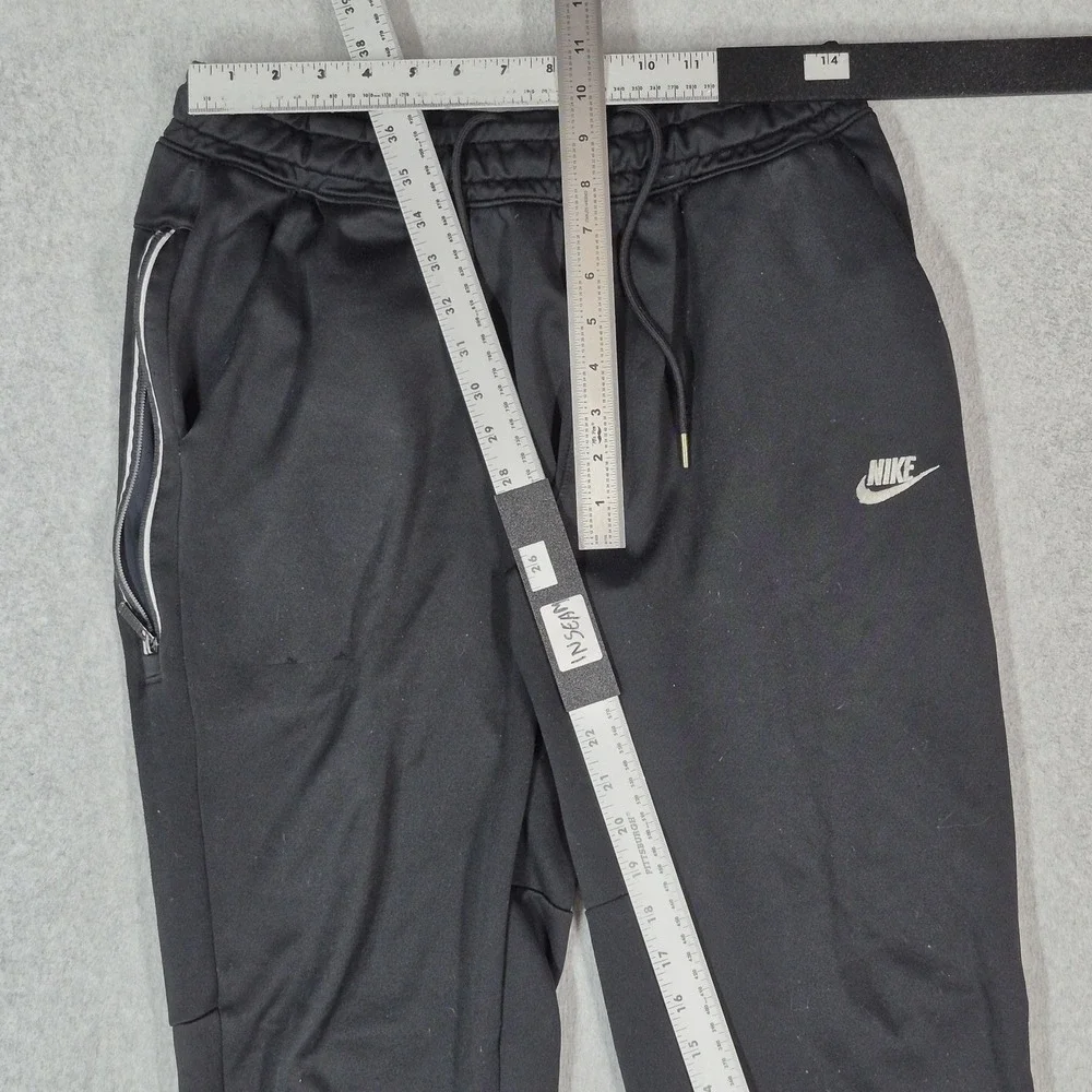 Nike Men Activewear Pants L Black Joggers Swoosh Logo 26